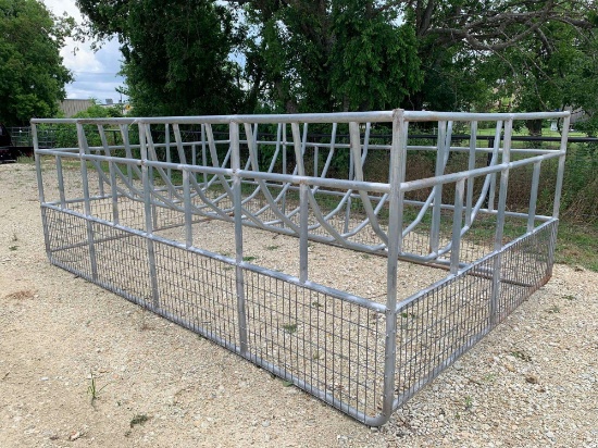 2 Round Bale Galvanized Haysaver