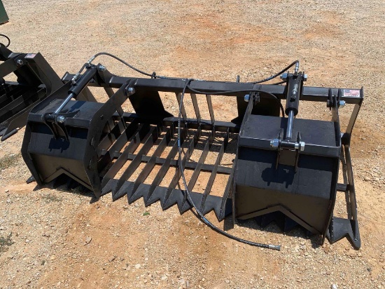 84" Rock & Brush Grapple Bucket