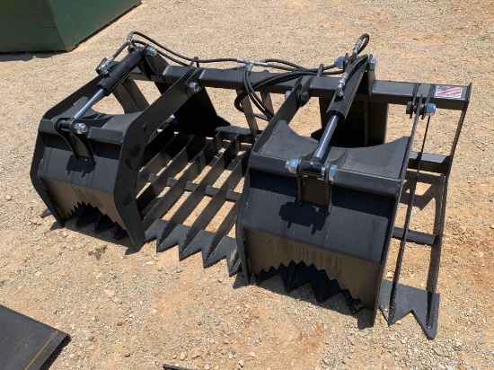 66" Rock & Brush Grapple Bucket