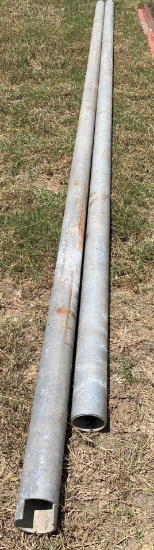 2 Joints Of 4" Aluminum Pipe 20' Length