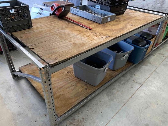 Large Metal Shop Table