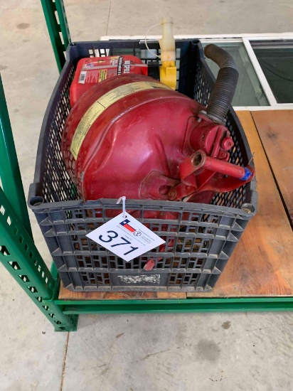 Set of (2) Gas Containers