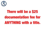 Documentation Fee