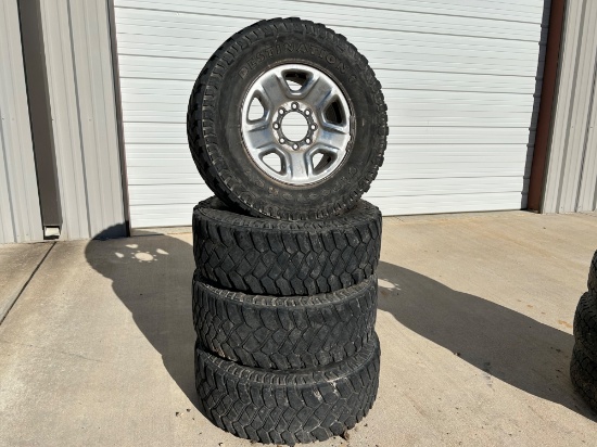 (4) - Firestone Destination LT295/75R18 Tires