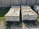 (4) Pallets of Texas Cream Thin Veneer Stone