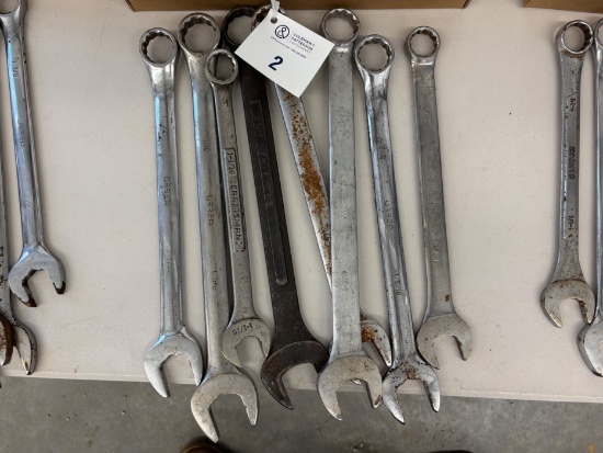 Box Lot - Misc Combination Wrenches (Various Sizes)