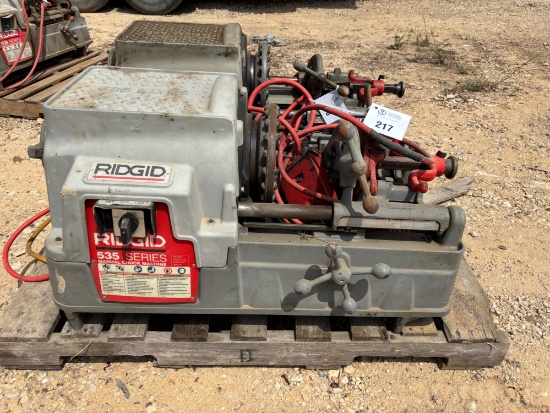 Rigid 535 Series Threading Machine - Manual Chuck Machine