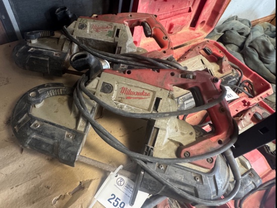 (2) Milwaukee Bandsaws