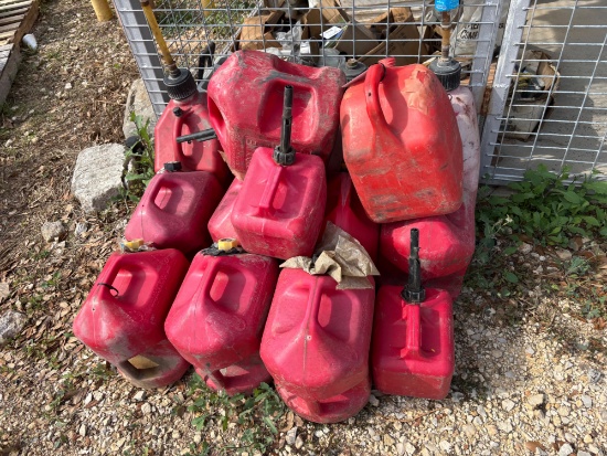 Assorted Gas Cans