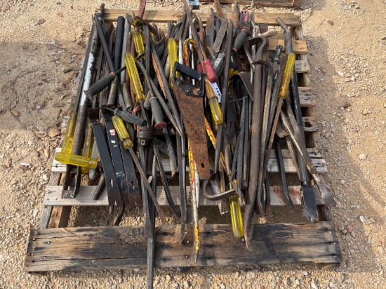 Pallet w/ Assorted Hand Tools