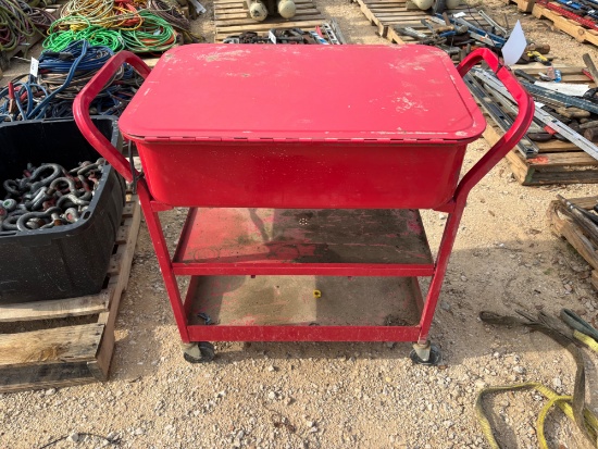Rolling Parts Washer Cabinet