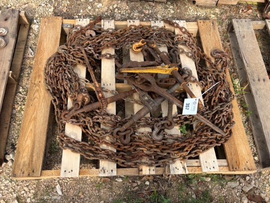 Pallet of Chains & Binders