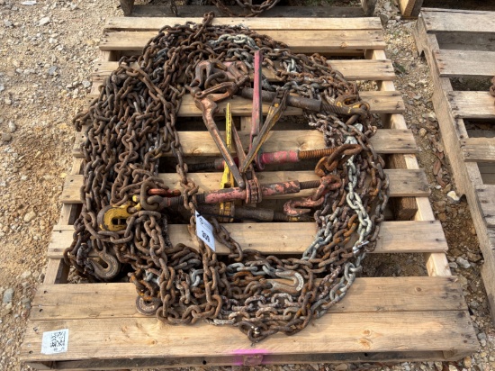 Pallet of Chains & Binders