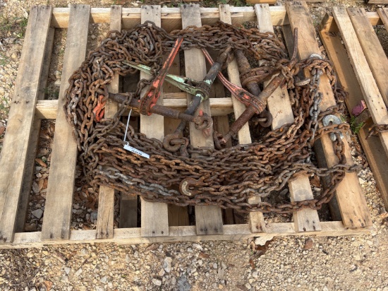 Pallet of Chains & Binders