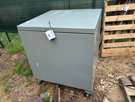 Rolling Metal Storage Cabinet