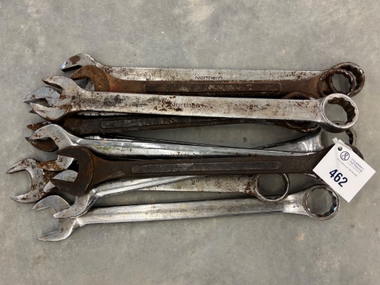 Assortment of End Wrenches - Various Large Sizes (Standard)