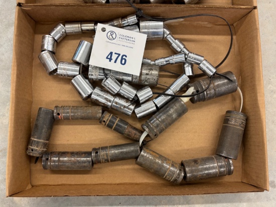 2 Box Lots Assortment of Sockets - Various Sizes (Standard and Metric)