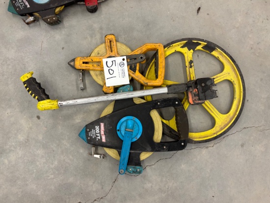 Measuring Wheel, 100' Tape & 200' Foot Tape
