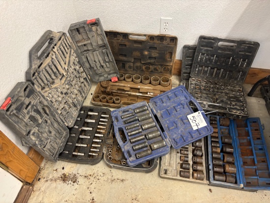 11 Box Lots - Miscellaneous Ratches and Socket Incomplete Sets