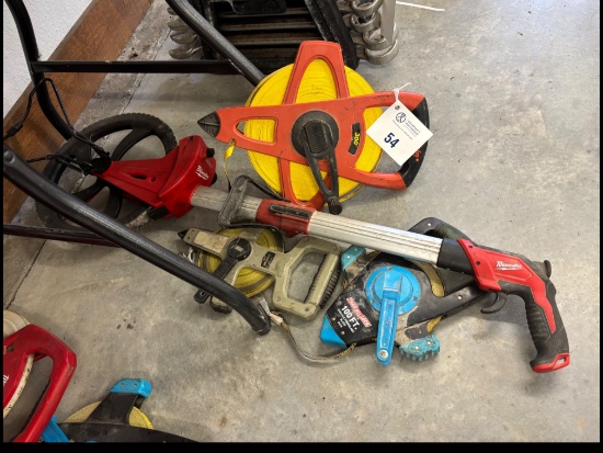 Misc Measuring Tapes (Various Lengths) Plus Measuring Wheel