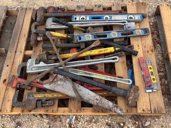 Pallet of Assorted Hand Tools