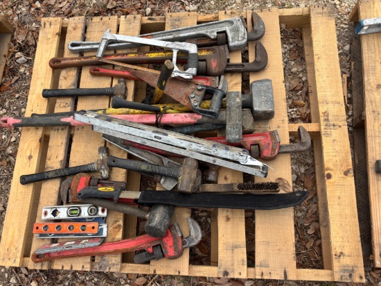 Pallet of Assorted Hand Tools