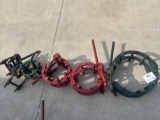 5 Pipe Clamps - Various Sizes