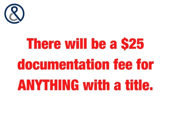 Documentation Fee