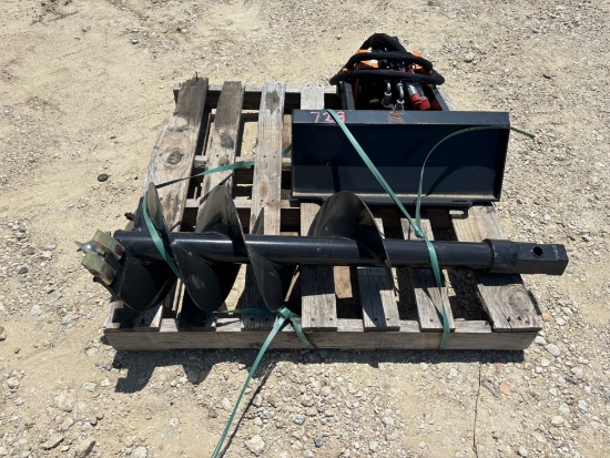 Auger Attachment For Mini Skid Steer