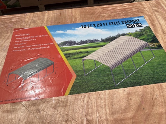 12'x20' Steel Carport