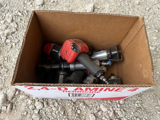 Box of Assorted Air Tools