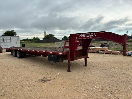 2008 HayVan Flatbed Gooseneck Trailer