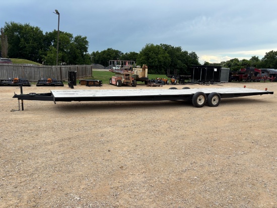 40ft HomeMade Bumper Pull Flatbed Trailer