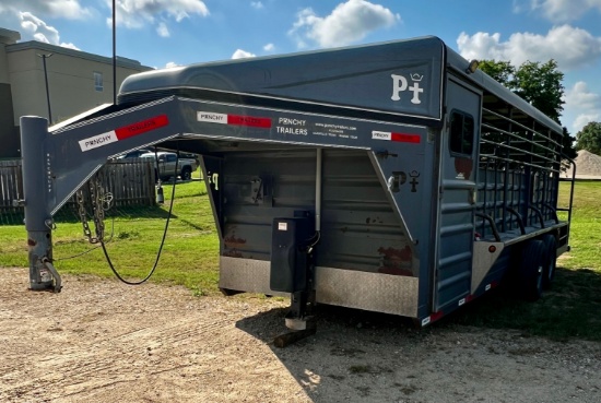Punchy Gooseneck Stock Trailer w/Front Tack
