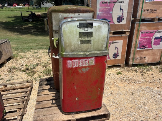 Pallet of 2 Vintage Gas Pumps