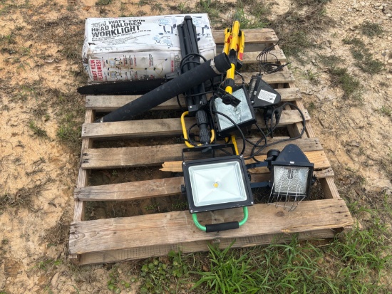 Pallet of Assorted Halogen/Work Lights