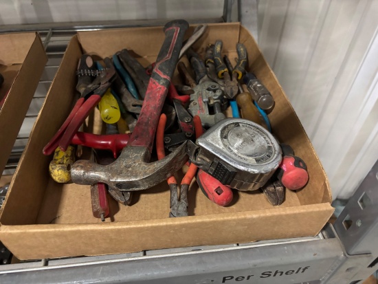 Box Lot of Assorted Hand Tools