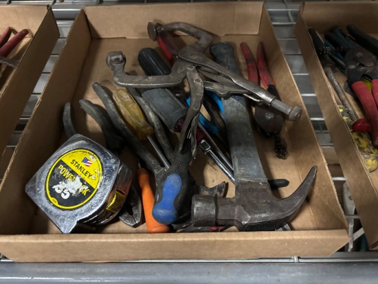 Box Lot of Assorted Hand Tools