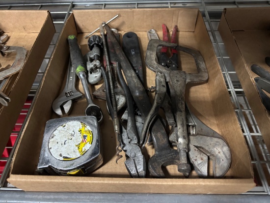 Box Lot of Assorted Hand Tools