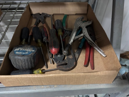 Box Lot of Assorted Hand Tools