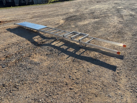 Precision Industrial Aluminium Frame Commercial Ladder