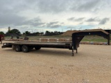 1996 PJ Flatbed Gooseneck Trailer