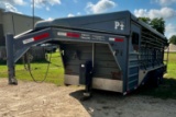 Punchy Gooseneck Stock Trailer w/Front Tack