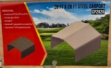 20 x 20 ft, Steel Carport