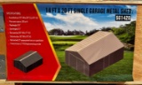 14 x 20 ft, Single Garage Metal Shed