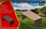 12 x 20 ft, Livestock Metal Shed