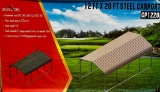 12 x 20 ft, Steel Carport