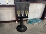 Vintage 3 Department Coin Operated Candy/Gum Dispenser