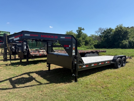 24' MAXX-D C6X Gooseneck Flatbed Dovetail Trailer
