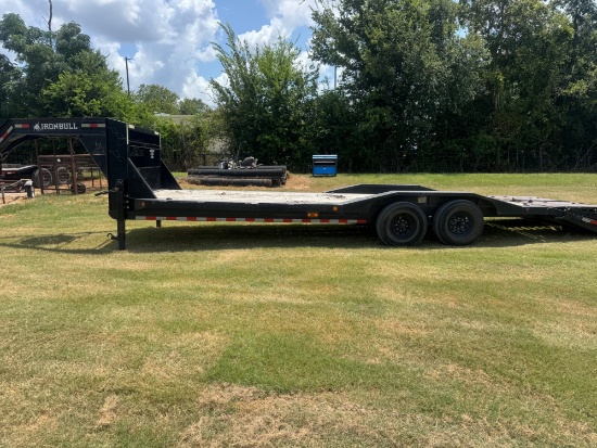 2021 27ft Iron Bull Gooseneck Flatbed Trailer